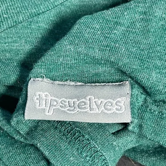 Tipsy Elves “Pahty Wicked Hahd” Graphic T-Shirt Green XL St. Patrick’s Day - Picture 3 of 5